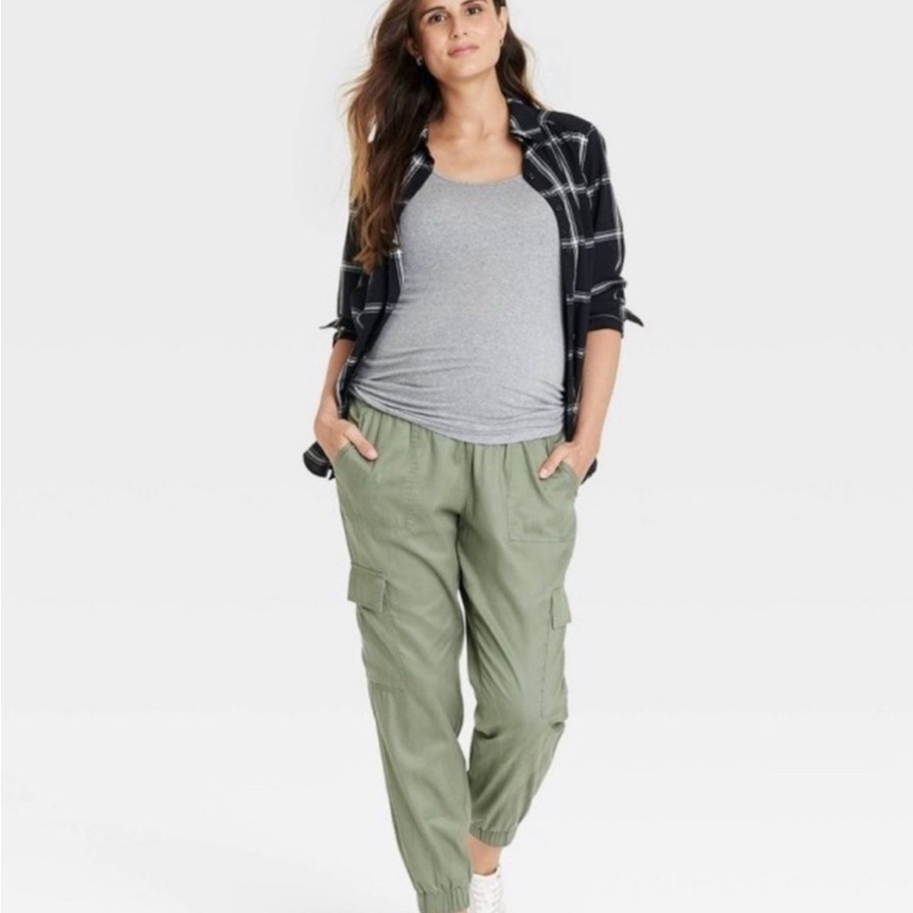 Isabel Maternity by Ingrid & Isabel Green Joggers